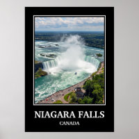 NIAGARA CHUTES | POSTER DE VOYAGE CANADA CHUTE CAN
