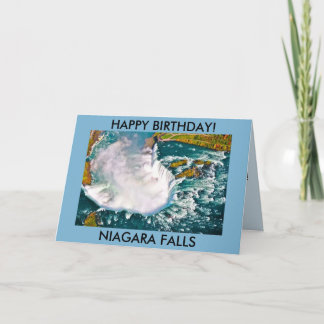 NIAGARA DE KAART VAN DE VERJAARDAG VAN HERFSTEN