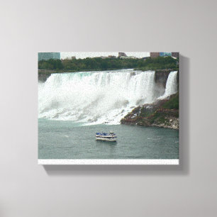 Niagara Falls aan de Canadese kant Canvas Afdruk