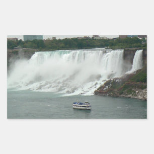 Niagara Falls aan de Canadese kant Rechthoekige Sticker
