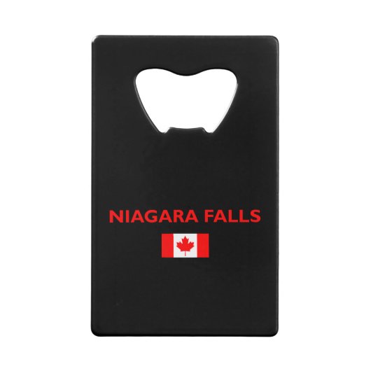 Niagara Falls Canada Drapeau canadien Couleur fonc (Devant)