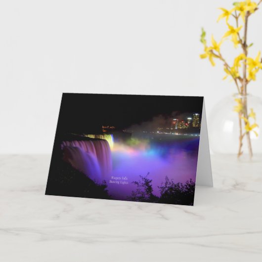 Niagara Falls, Dancing Lights, Carte (Fleur jaune)