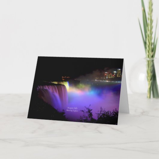 Niagara Falls, Dancing Lights, Carte (Devant)