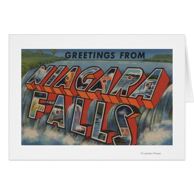 Niagara Falls, New York - Grandes Lettres Scènes 3 (Devant horizontal)