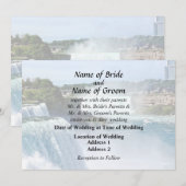 Niagara Falls NY - Uitzicht vanaf de Amerikaanse k Kaart (Voorkant / Achterkant)