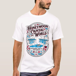 Niagara Falls Ontario Bruidspaarshoofdstad Van De T-shirt