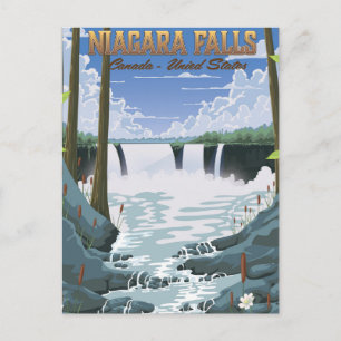 Niagara Falls Reisposter Briefkaart