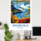 Niagara Falls Reisposter Poster (Thuiskantoor)