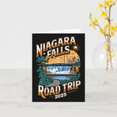 Niagara Falls Roadtrip 2025 - Zomer Vakantie Kaart (Gele Bloem)