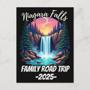 Niagara Falls Roadtrip Gezinsvakantie Reis Mannen Briefkaart