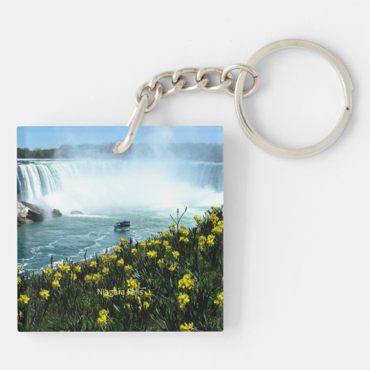 Niagara Falls, Scenic Photograph Sleutelhanger (Achterkant)