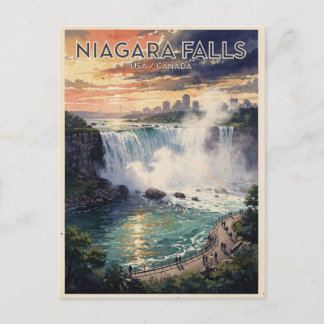 Niagara Falls USA Canada Vintage Briefkaart