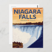Niagara Falls Vintage Poster Briefkaart (Voorkant / Achterkant)