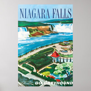 Niagara Falls Vintage Stijl Reisposter Klassiek Poster