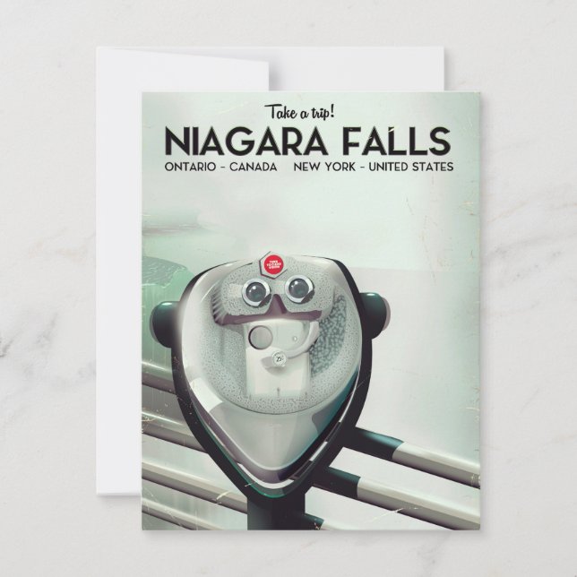 Niagara Falls - VS - Canada Vintage reisposter (Voorkant)