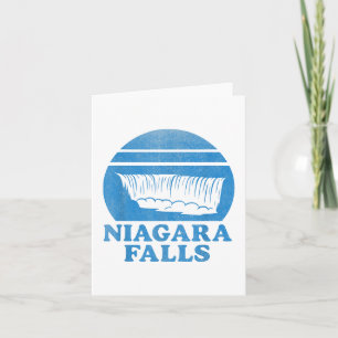 Niagara Falls Waterval Retro Souvenir Toeristische Kaart