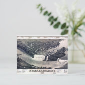 Niagara Herfst tekening 1882 Herstelbaar Briefkaart (Staand voorkant)