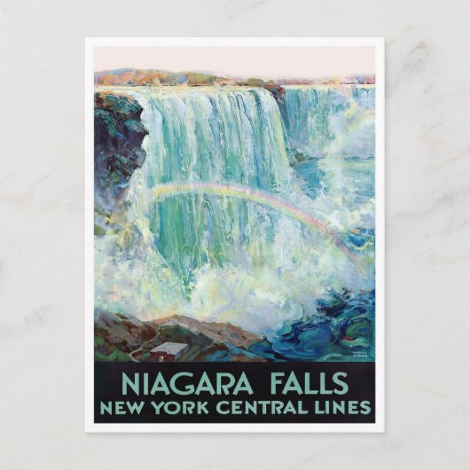 Niagara Herfst vintage-briefkaart Briefkaart (Voorkant)