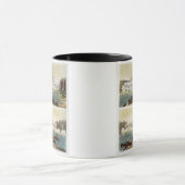 Niagara Herfsten, 1818 (kleurgraving) Mok (Midden)