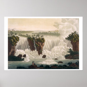 Niagara Herfsten, 1818, van Le Costume Ancien et M Poster