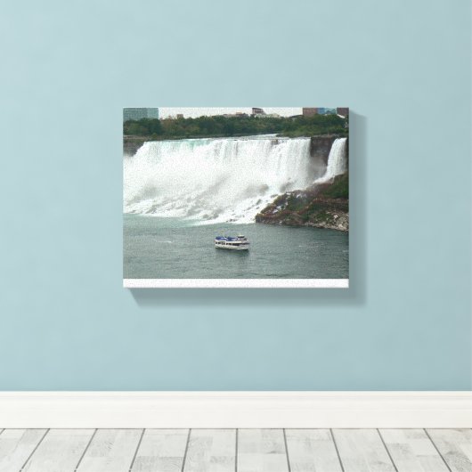 Niagara-Herfsten aan de Canadese zijde Canvas Afdruk (Insitu (Houten vloer))