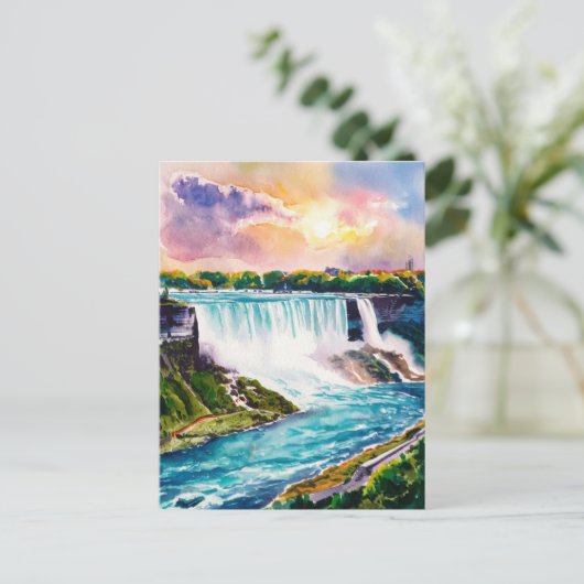 Niagara Herfsten Briefkaart (Staand voorkant)