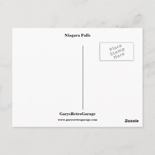 Niagara Herfsten Briefkaart (Achterkant)