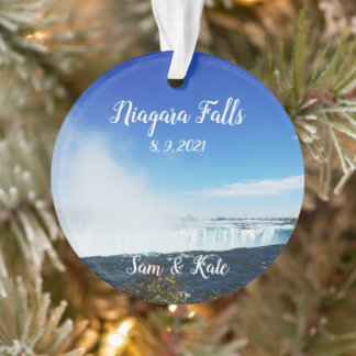 Niagara Herfsten Canada Acrylkerstversiering Ornament