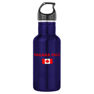 Niagara Herfsten Canada Canadese vlag Donkere kleu Waterfles