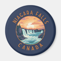 Niagara Herfsten Canada Retro Distress Circle