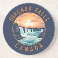 Niagara Herfsten Canada Retro Distress Circle
