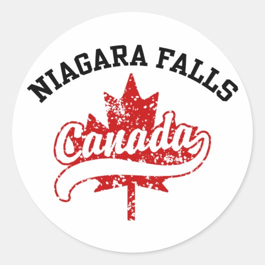 Niagara Herfsten Canada Ronde Sticker (Voorkant)