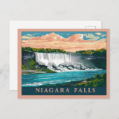 Niagara Herfsten Canada, Verenigde Staten Briefkaart (Voorkant / Achterkant)