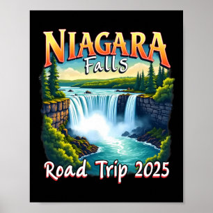 Niagara Herfsten Familie Vakantie Road Trip 2025 T Poster