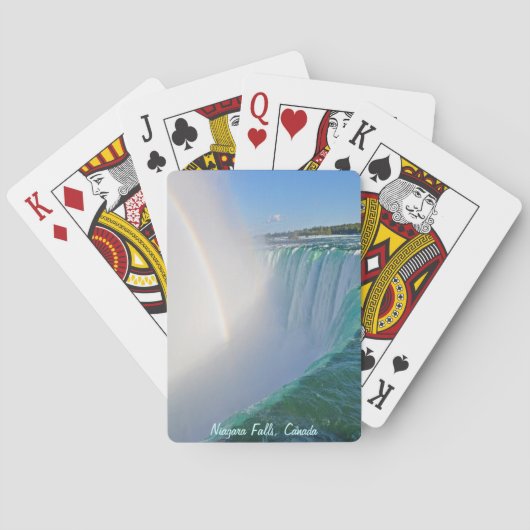 Niagara Herfsten Hoefijzer Herfsten en regenboog Pokerkaarten (Achterkant)