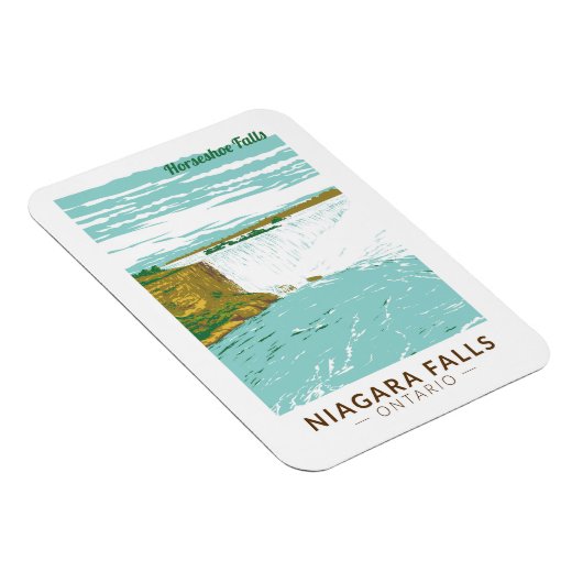 Niagara Herfsten Hoefijzer Herfsten Reizen Kunst V Magneet (Rechterzijde)