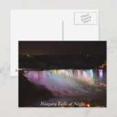 Niagara-Herfsten in de nacht Briefkaart (Voorkant / Achterkant)