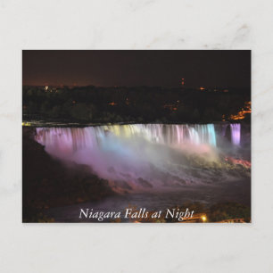 Niagara-Herfsten in de nacht Briefkaart