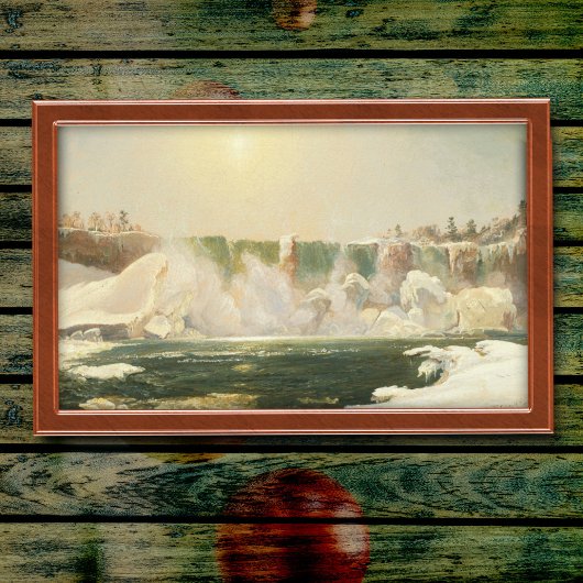 Niagara Herfsten in de winter door Jasper Francis Poster