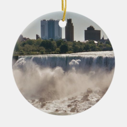 Niagara Herfsten Keramisch Ornament (Voorkant)