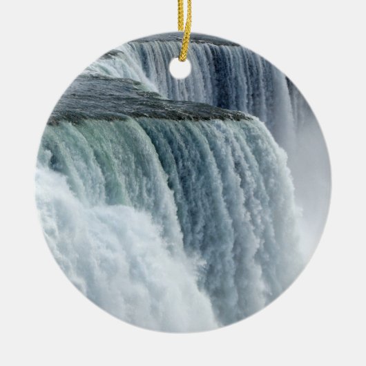 Niagara Herfsten Keramisch Ornament (Voorkant)