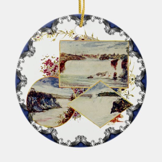 Niagara Herfsten Kerst Ornament (Voorkant)