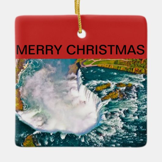 Niagara Herfsten kerstversiering Keramisch Ornament (Voorkant)