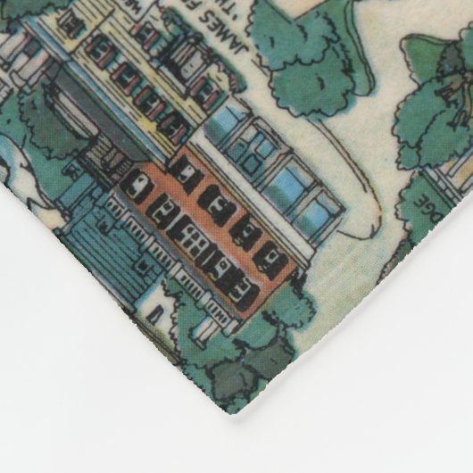 Niagara Herfsten Map Fleece Deken (Hoek)