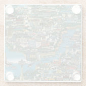 Niagara Herfsten Map Glazen Onderzetter (Achterkant)