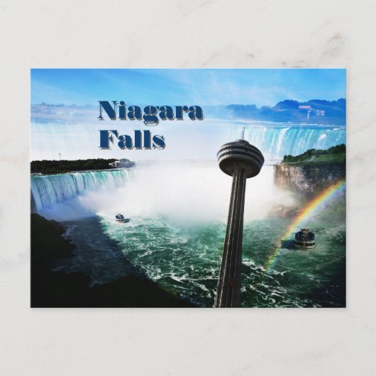 Niagara-Herfsten met regenboog Briefkaart (Voorkant)