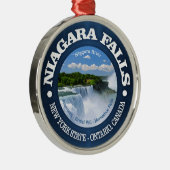 Niagara Herfsten Metalen Ornament (Rechts)