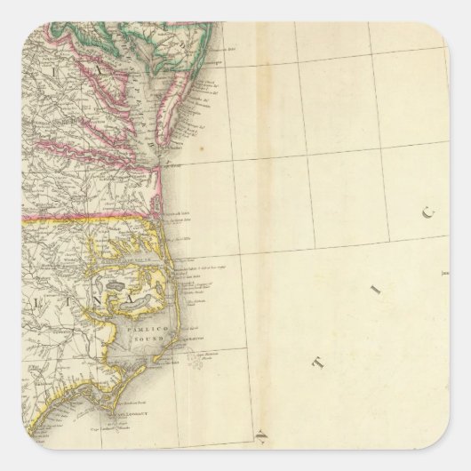 Niagara Herfsten, New York 2 Vierkante Sticker (Voorkant)