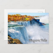 Niagara Herfsten, New York Feestdagenkaart (Voorkant / Achterkant)