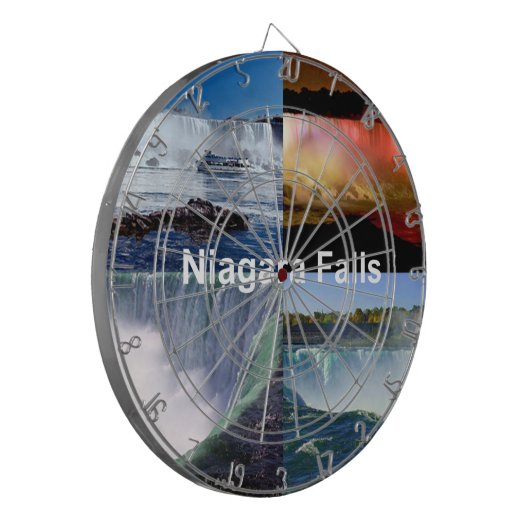 Niagara Herfsten New York Foto Uitzichten Dartbord (Voorkant Links)